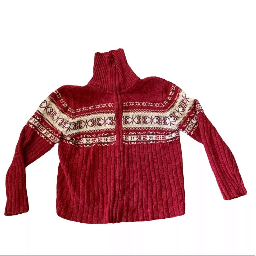 Keirloom Collectables Holiday Zip Sweater Womens S